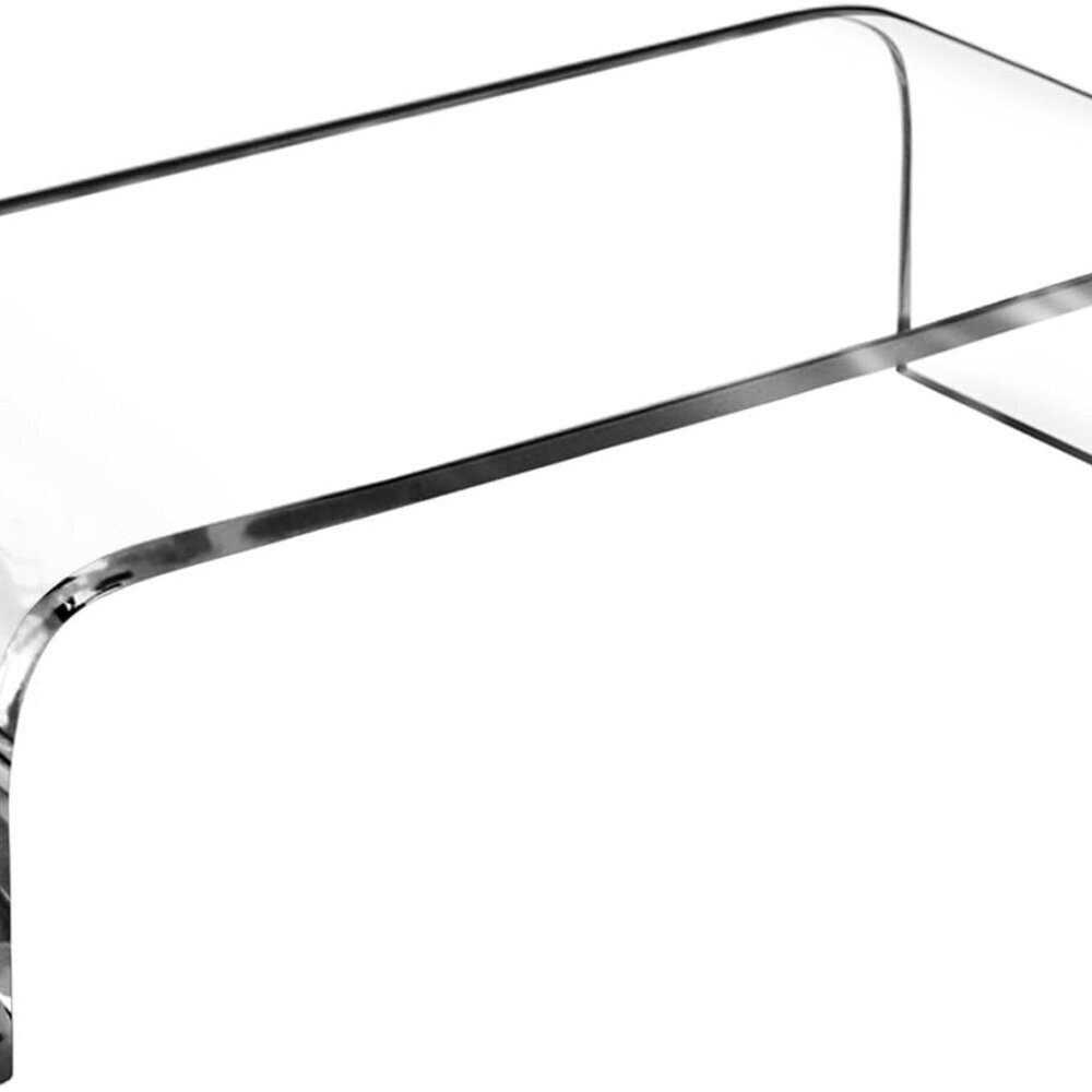 Acrylic Laptop Monitor Stand & Computer Riser with Cat Keyboard Protector, Space